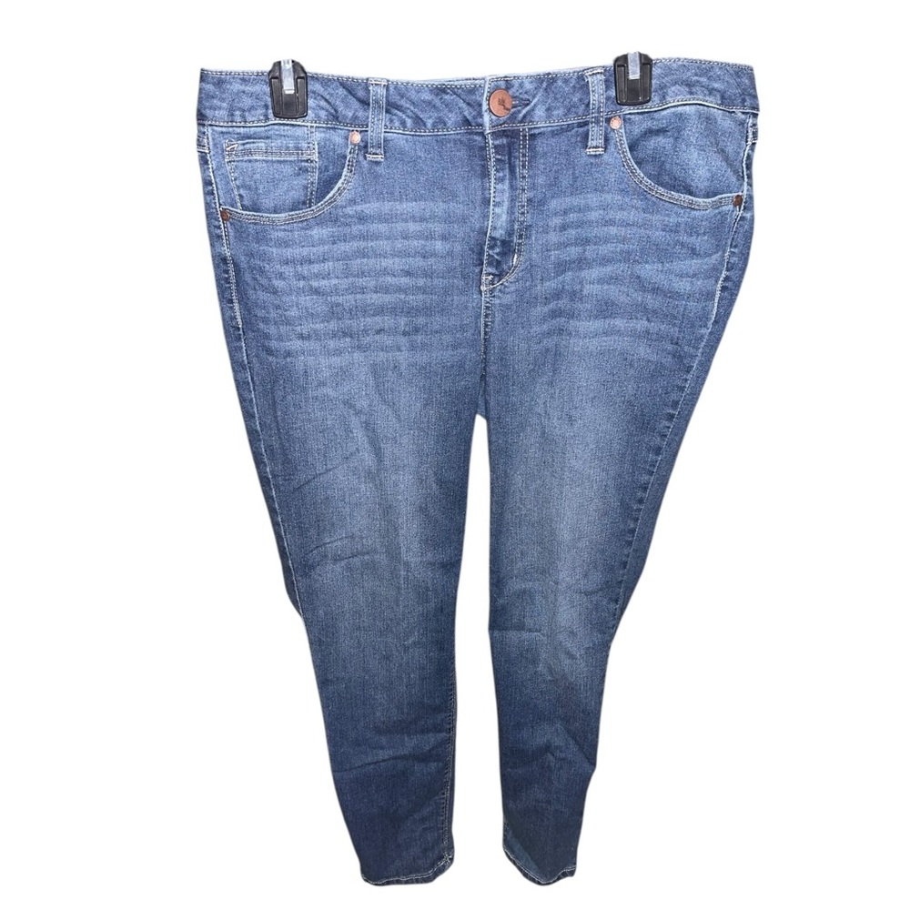 2/$20 🩷 1822 Denim Women’s Medium Rise Skinny Jeans SIZE 14 BLUE